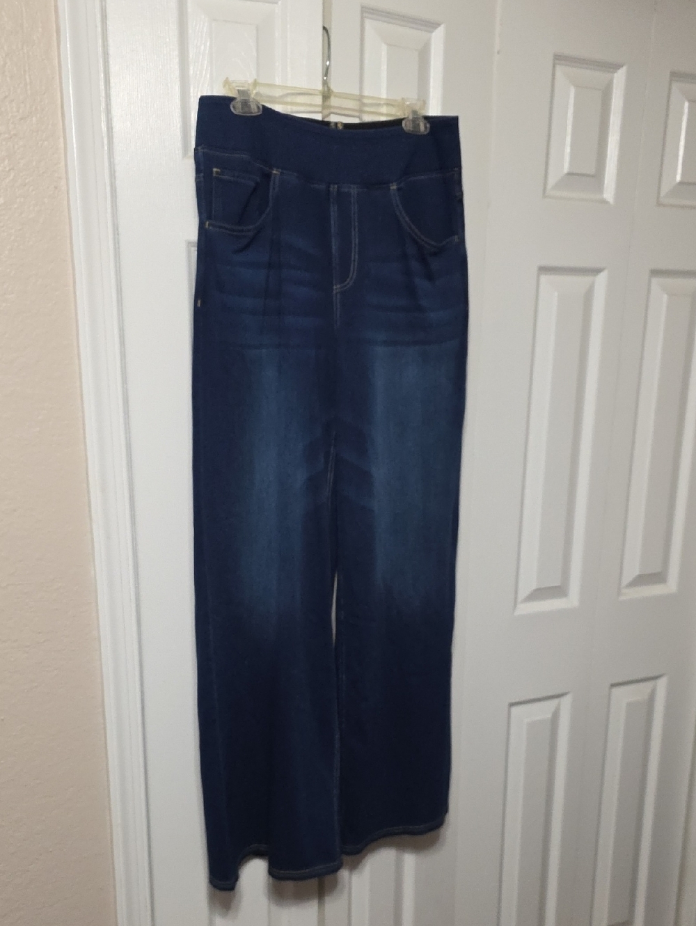 Halara Size Large Tall Women’s Stretch Wide-Leg Jeans - Dark Blue